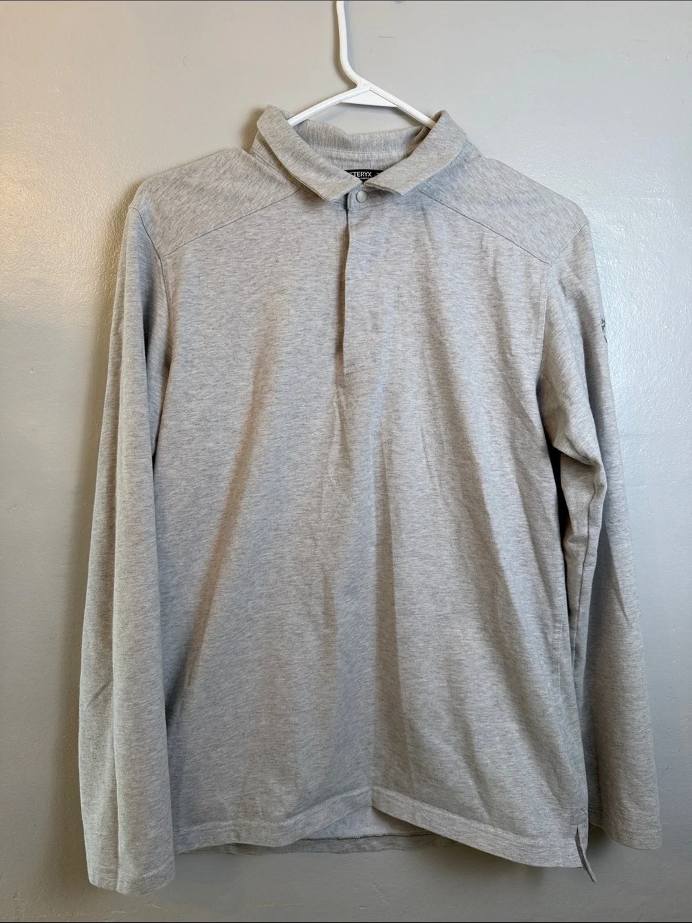 Arc'teryx Captive Polo Shirt Mens Medium light heathered gray